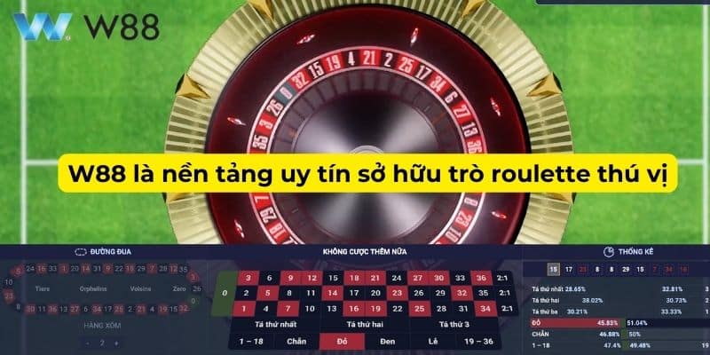 W88 là nền tảng uy tín sở hữu trò roulette thú vị