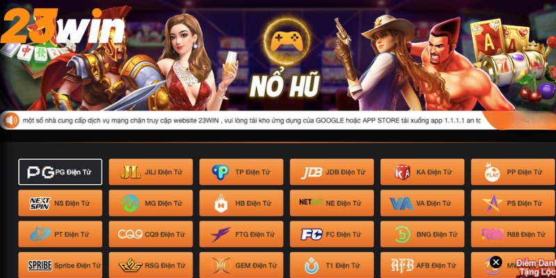 Game Slots đầy màu sắc 